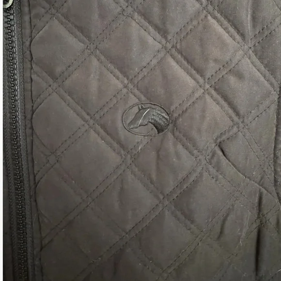 Riding Sport Equestrian Wear Vest Womens Small Quilted Full Double Zip Black - Picture 6 of 6